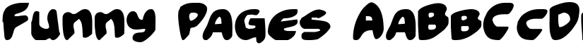 Funny Pages font