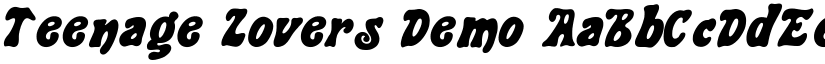 Teenage Lovers Demo font