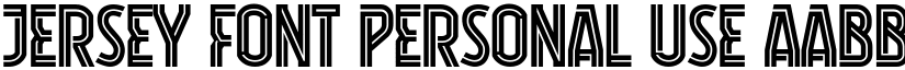 Jersey Font Personal Use font