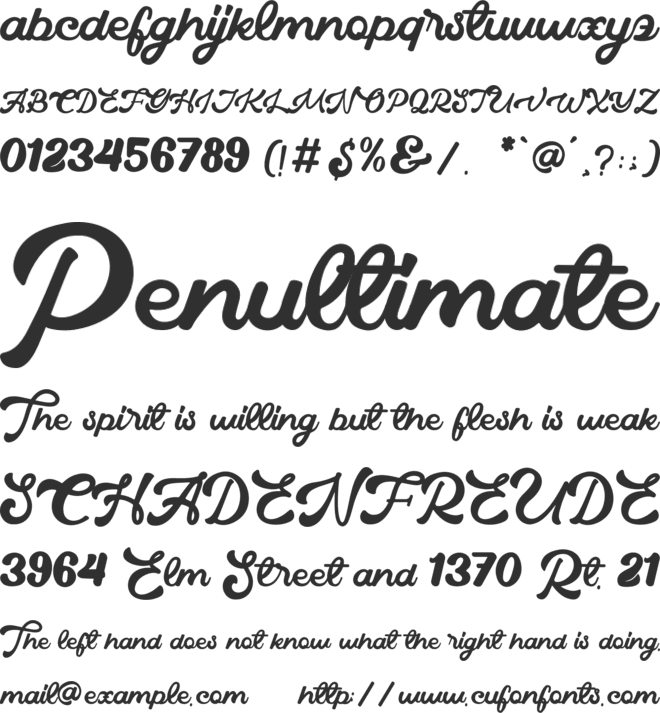 Radial Vintage font preview