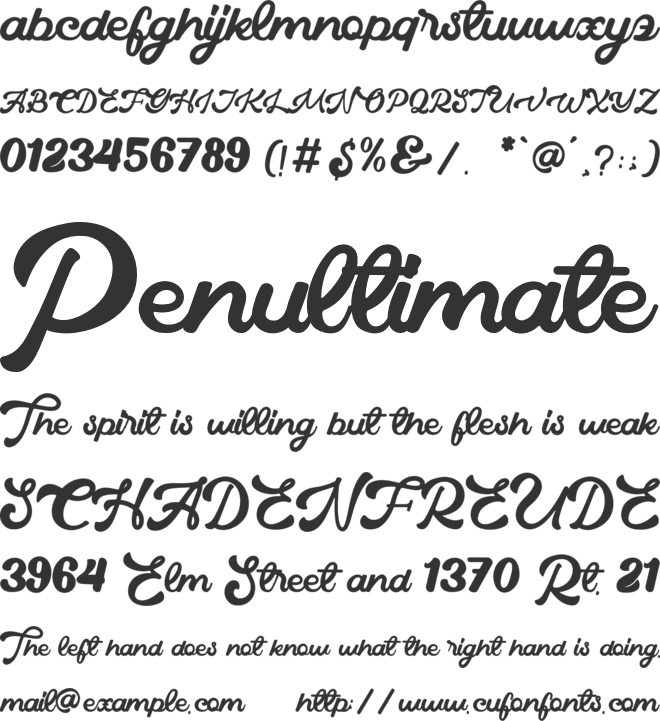 Radial Vintage font preview