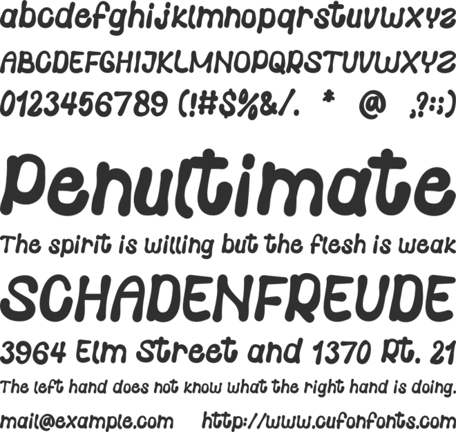 Hello Honey font preview