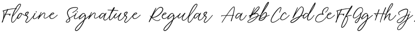 Florine Signature Regular font