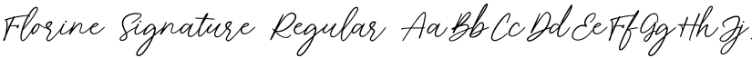 Florine Signature Regular font