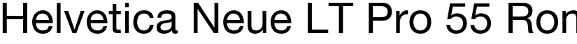 Helvetica Neue LT Pro 55 Roman font