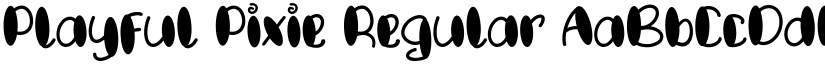 Playful Pixie Regular font