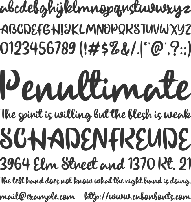 Bioland font preview