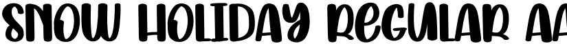Snow Holiday Regular font