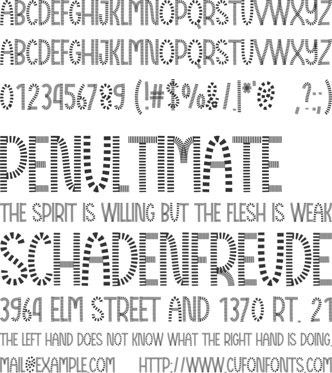 Christmas Santa Cart font preview