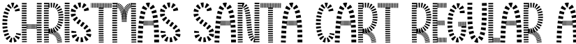Christmas Santa Cart Regular font