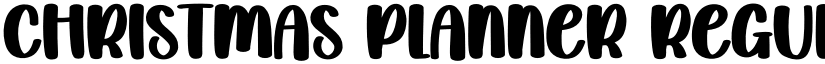 Christmas Planner Regular font