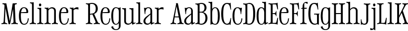 Meliner Regular font