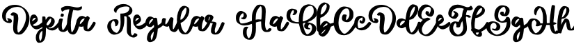 Depita Regular font