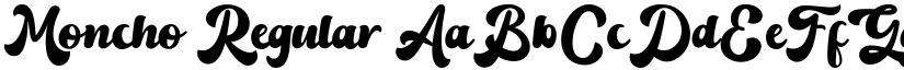 Moncho Regular font