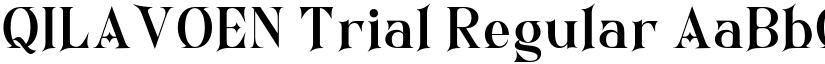 QILAVOEN Trial Regular font
