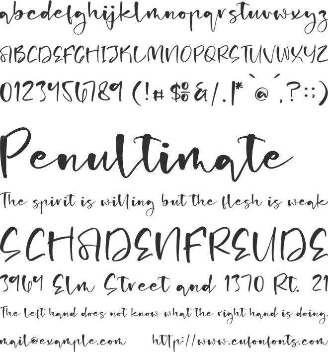 Charming Ballerina font preview