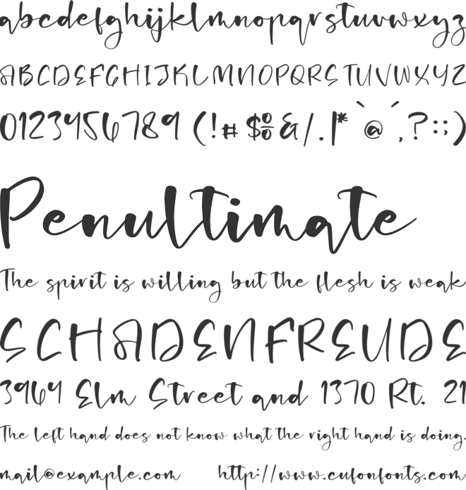 Charming Ballerina font preview