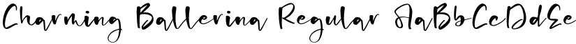 Charming Ballerina Regular font