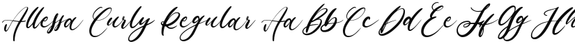 Allessa Curly font download