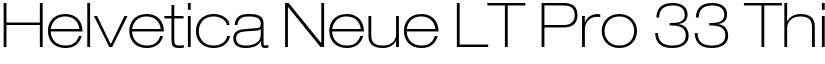 Helvetica Neue LT Pro 33 Thin Extended font