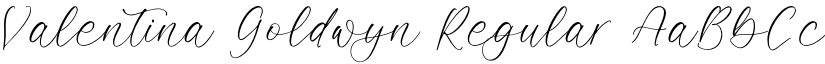 Valentina Goldwyn Regular font