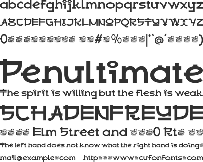 RABOAN Trial font preview