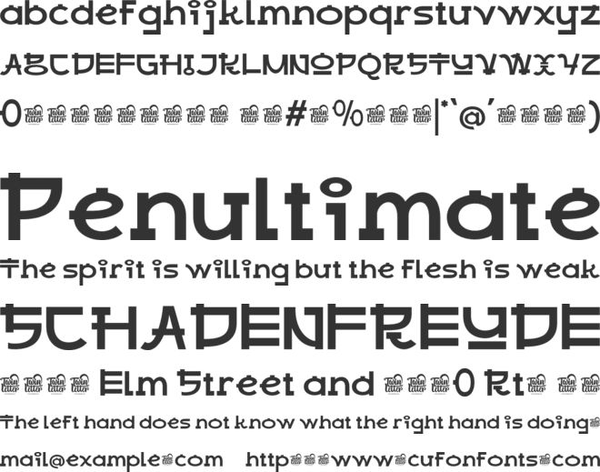 RABOAN Trial font preview