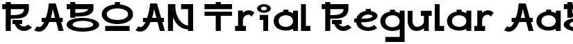 RABOAN Trial Regular font