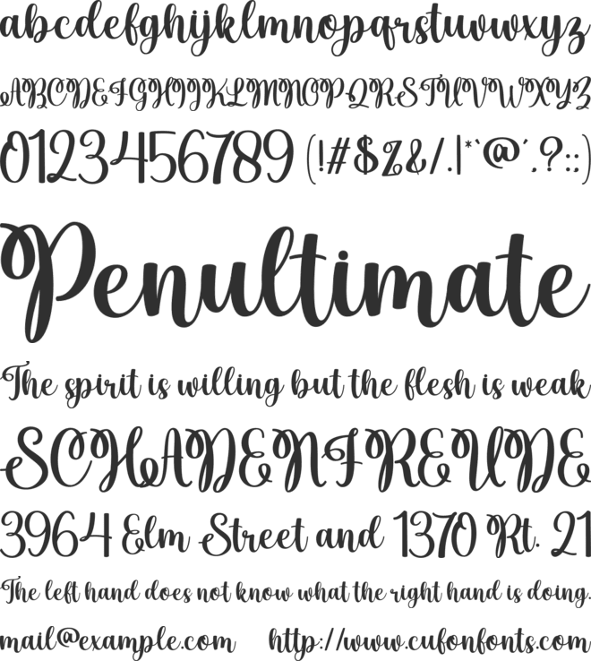 Christmas Mighty font preview