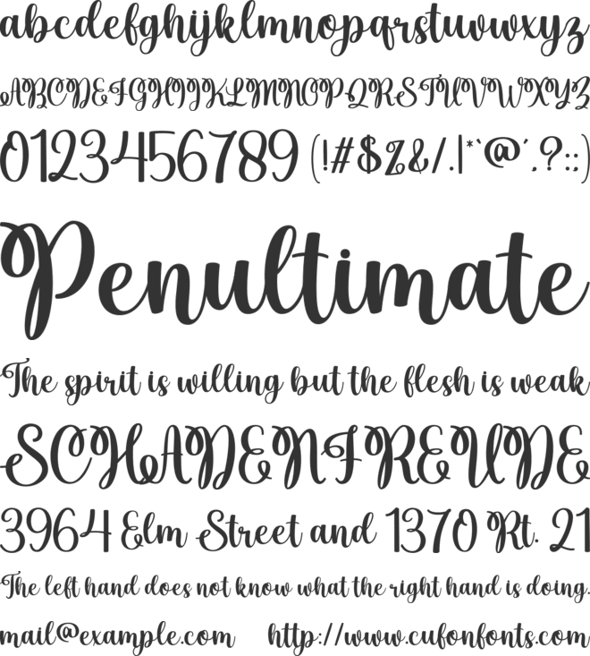 Christmas Mighty font preview