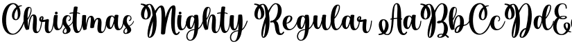 Christmas Mighty Regular font