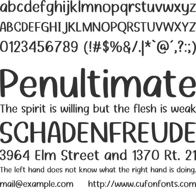 Setia Hati font preview