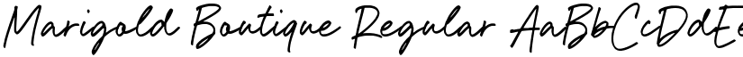 Marigold Boutique Regular font