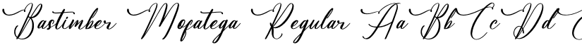 Bastimber Mofatega Regular font