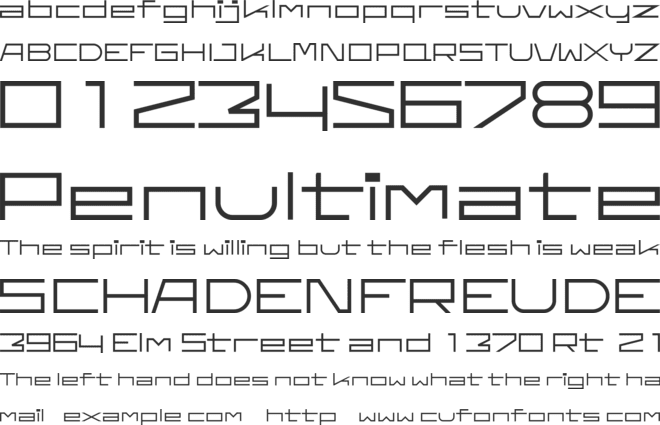 Ff Moon font preview