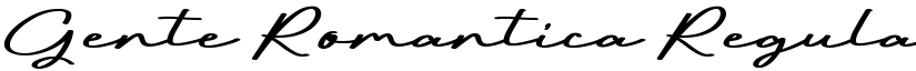 Gente Romantica Regular font
