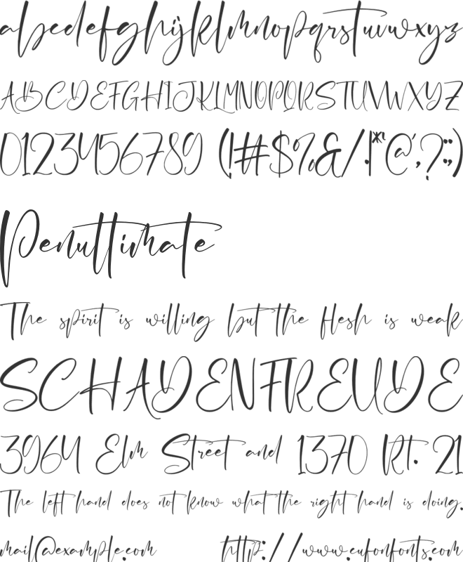 Meriana Yudistira font preview