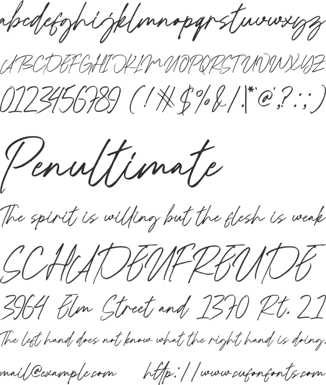Baturi Dolan font preview