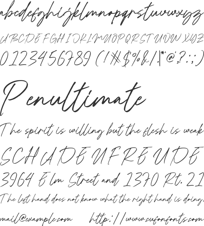 Baturi Dolan font preview