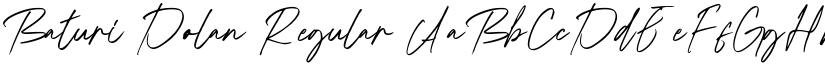 Baturi Dolan Regular font