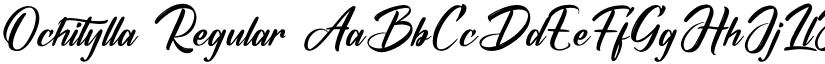 Ochitylla Regular font