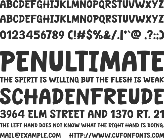 Sohungry font preview