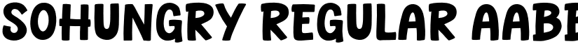 Sohungry Regular font