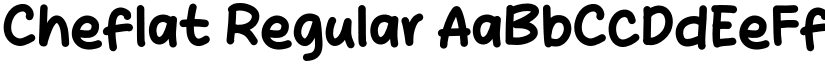 Cheflat Regular font