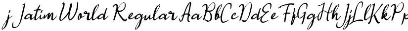 j Jatim World Regular font