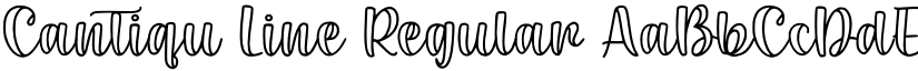 Cantiqu Line Regular font