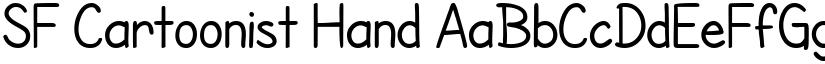 SF Cartoonist Hand font