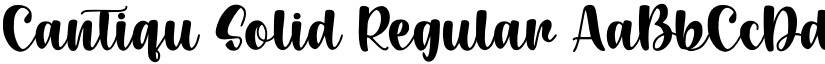 Cantiqu Solid Regular font