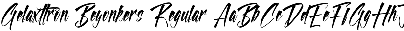 Gelaxttron Beyonkers Regular font
