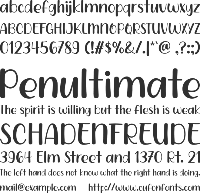 Catread font preview
